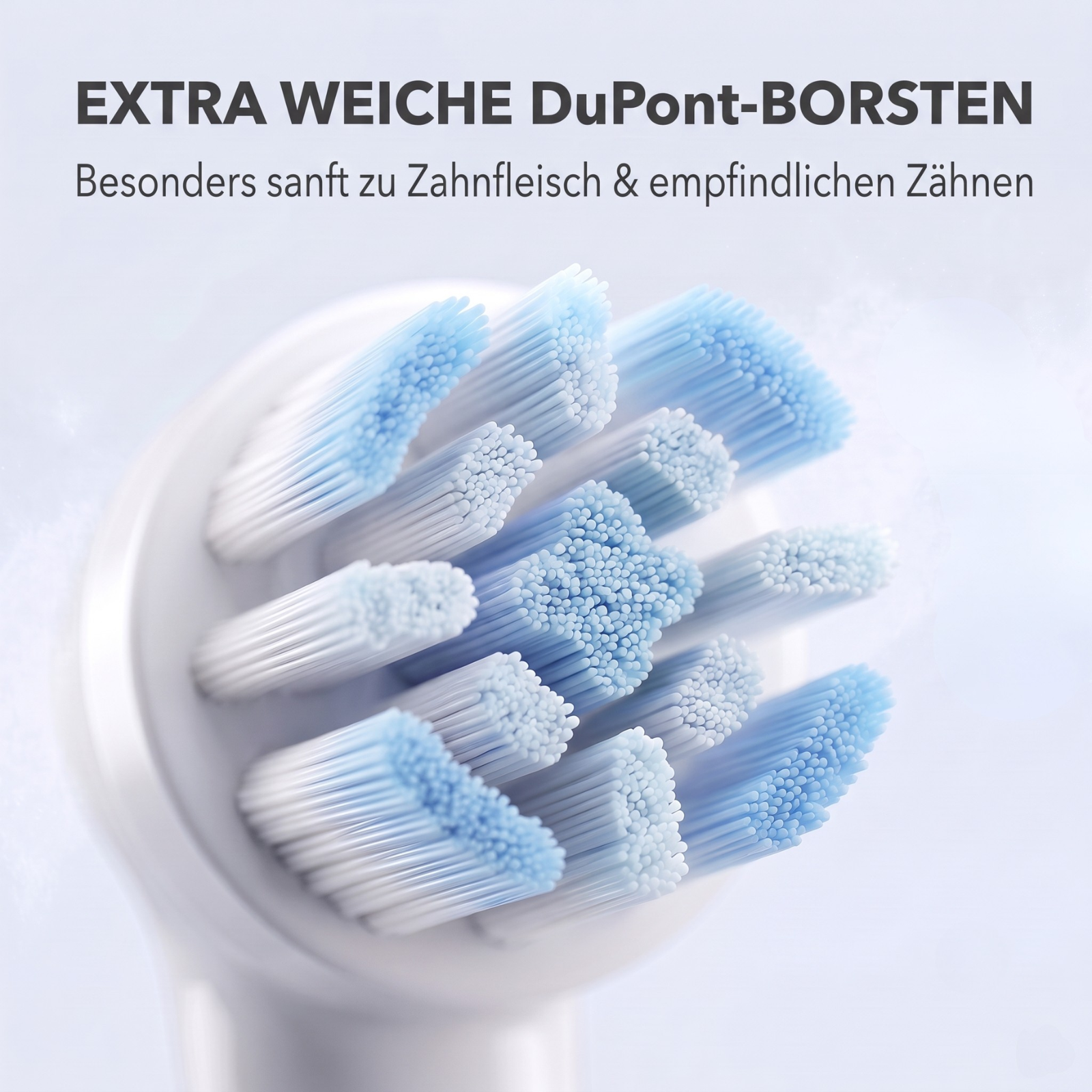 Extra weiche Borsten – sanft zu Zahnfleisch und empfindlichen Zähnen