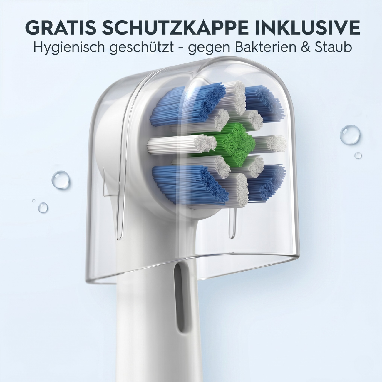 Jec-B Smile Aufsteckbürsten kompatibel mit Oral-B iO – Ersatzbürsten Medium