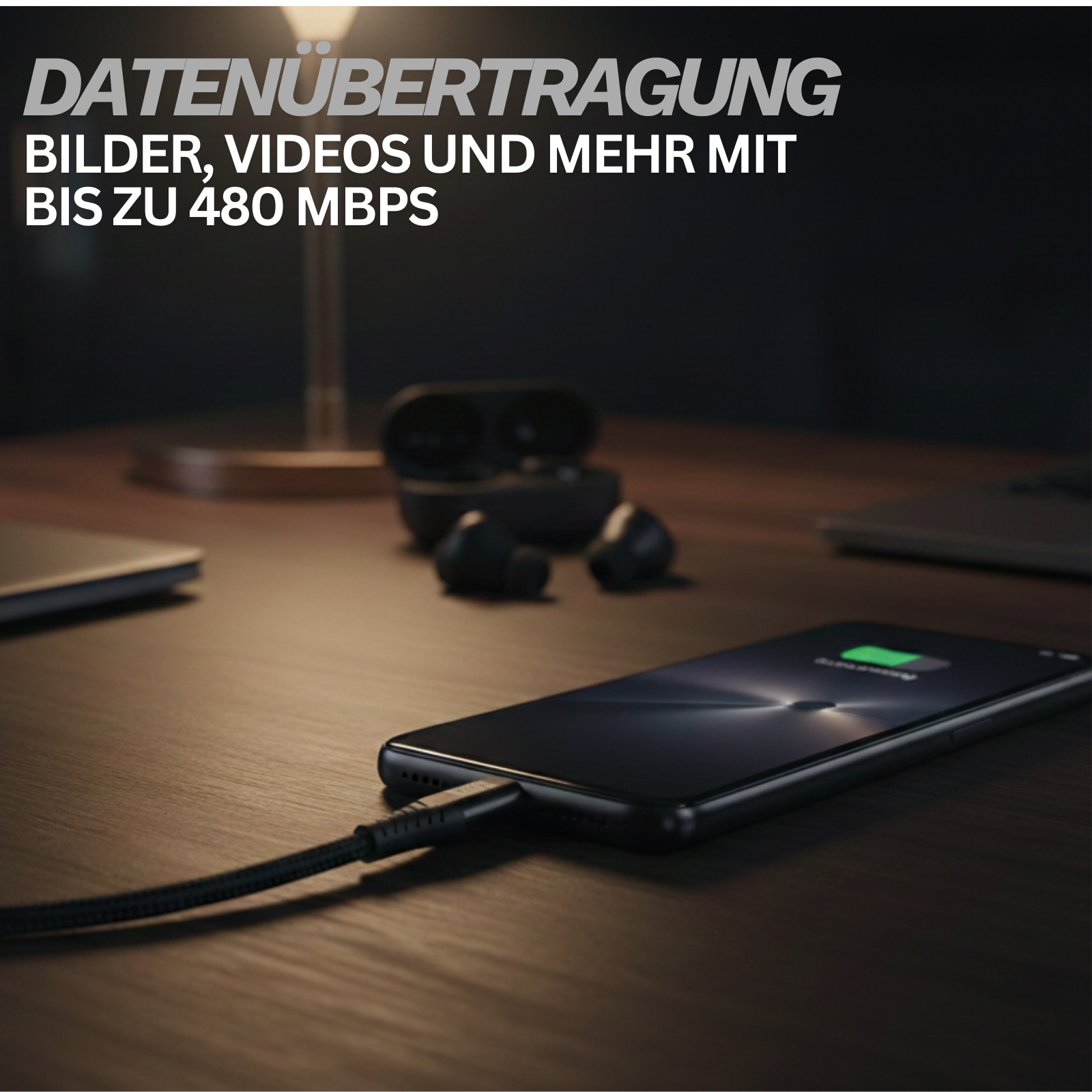 USB-A auf Lightning Ladekabel – Jec-B Schnellladekabel