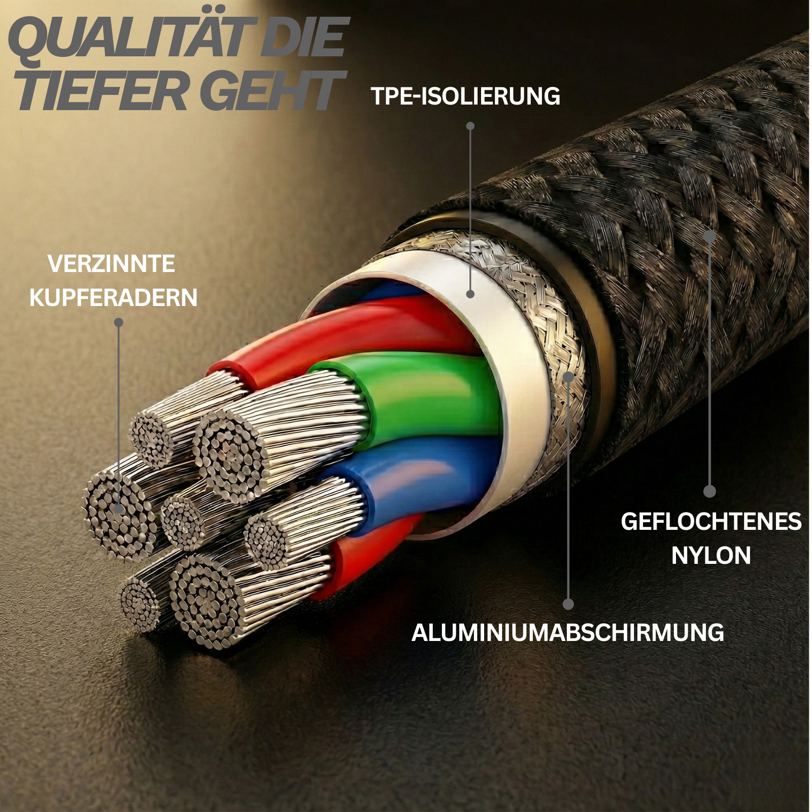 USB-A auf Lightning Ladekabel – Jec-B Schnellladekabel